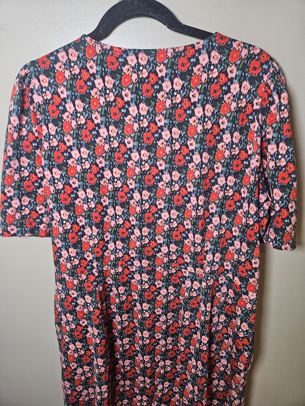 Boden Floral Sheath Cotton Midi Dress 16/18R XL Pockets Stretch Spring Summer - Picture 7 of 13